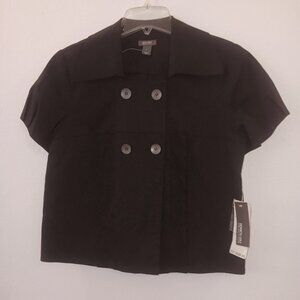 Women's K Women's Keenneth Cole Reaction Eclectic II Black Short Jacket- Size 6